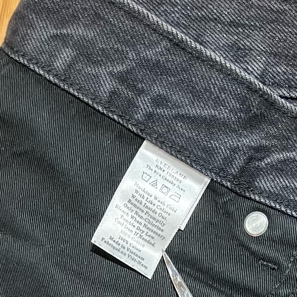 Everlane 90’s Cheeky Cropped Jeans Washed Black Size 26 - Picture 10 of 16